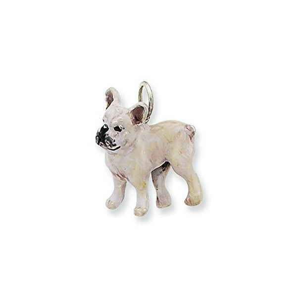 .925 Sterling Silver Enamel Dog Charm Pendant .925 Sterling Silver Enamel Dog Charm Pendant